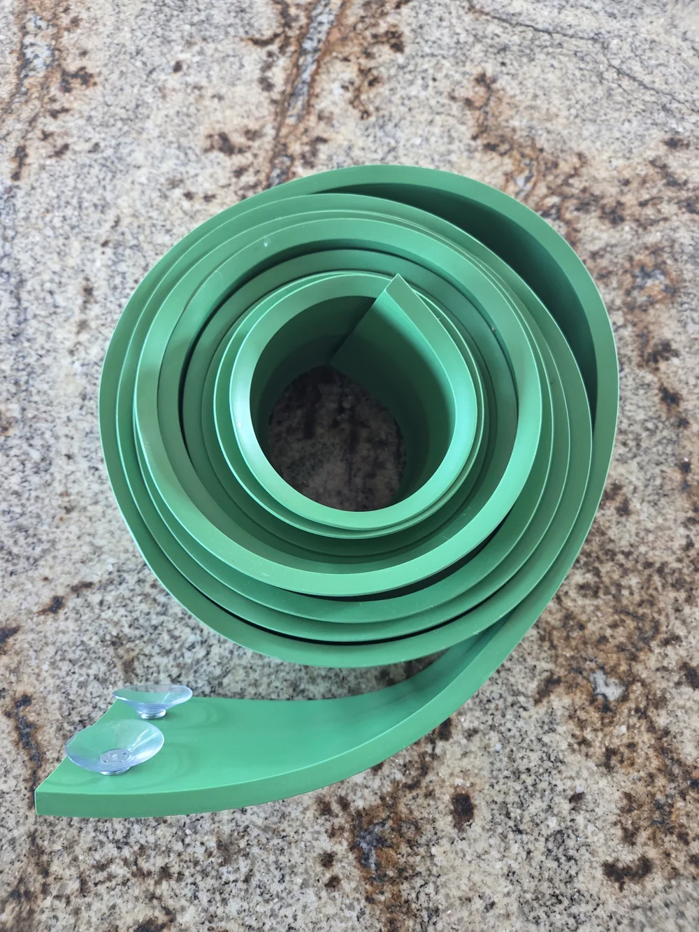 Green Flexible Race Track Set for Kids . Track Only + 2 Suction Cups.
